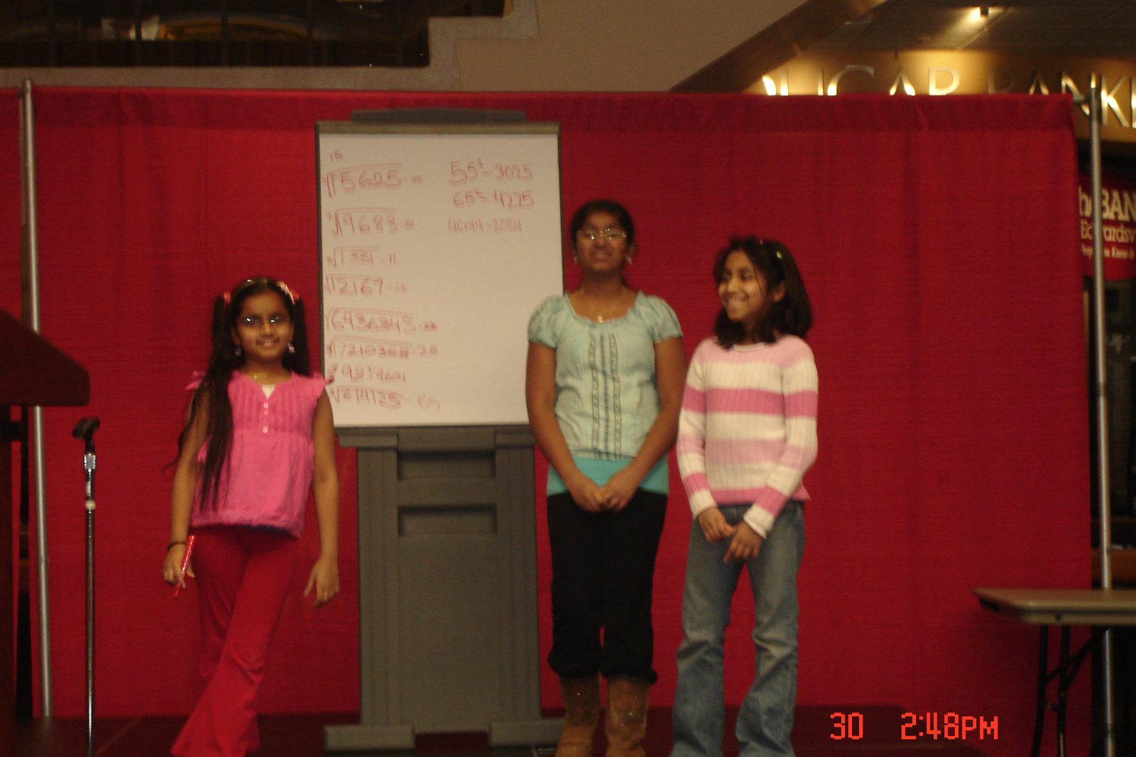 Answering cube-root and fifth-root questions from the audience at SIUE campus, 30 March 2011