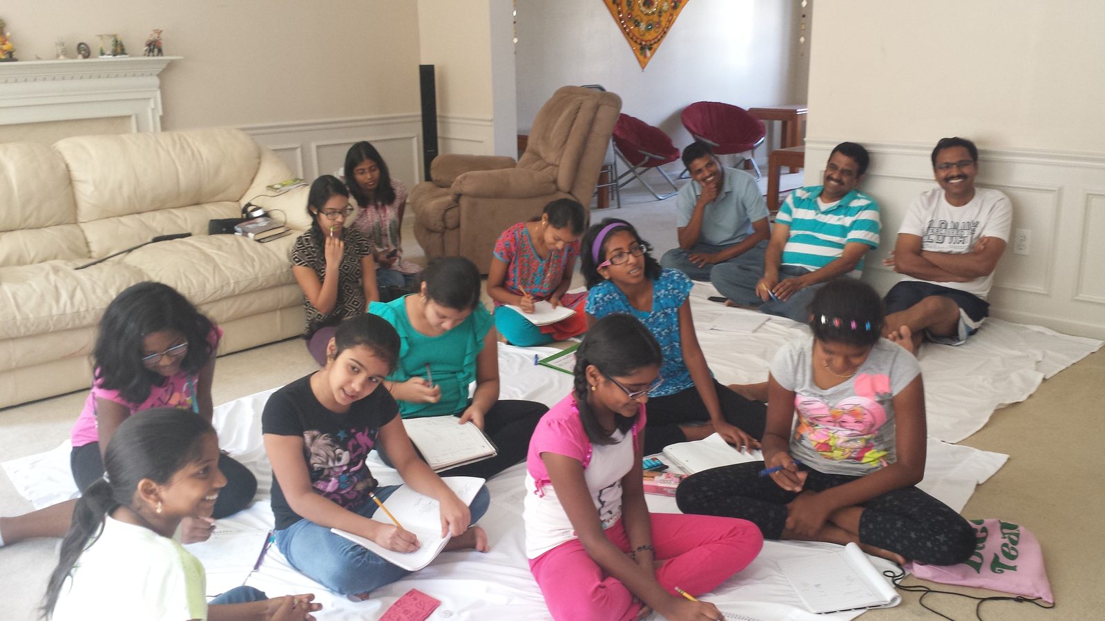 Summer Program 2014 - Kids having fun while learning. Parents joined them in the fun activity.